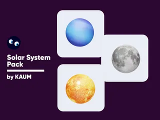 Planetas del sistema solar Paquete de Illustration 3D