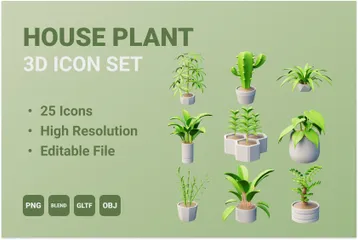 Plante d'appartement Pack 3D Icon