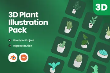 Plantes Pack 3D Icon