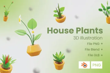 Plantes d'intérieur Pack 3D Icon