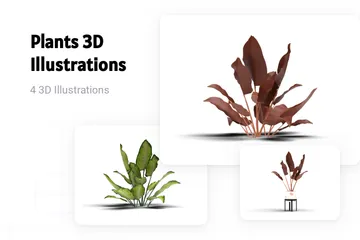Plants 3D Illustration Pack
