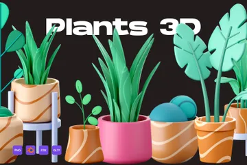 Plants 3D Icon Pack