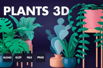 Plants 3D Icon Pack