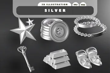 Plata Paquete de Icon 3D