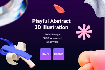 Playful Abstract 3D Icon Pack