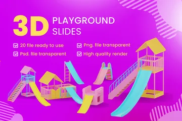 Playground Slides 3D Icon Pack