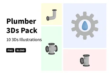Plombier Pack 3D Icon