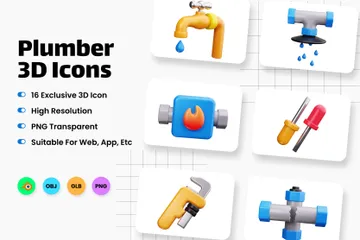 Plumber 3D Icon Pack