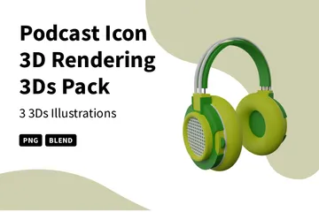 Podcast 3D Icon Pack