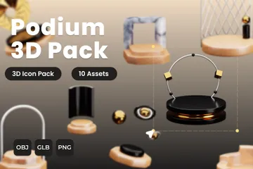 Podium 3D Icon Pack