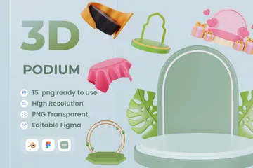 Podium 3D Icon Pack