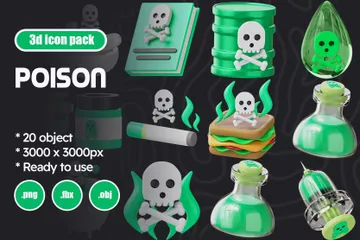 Poison 3D Icon Pack