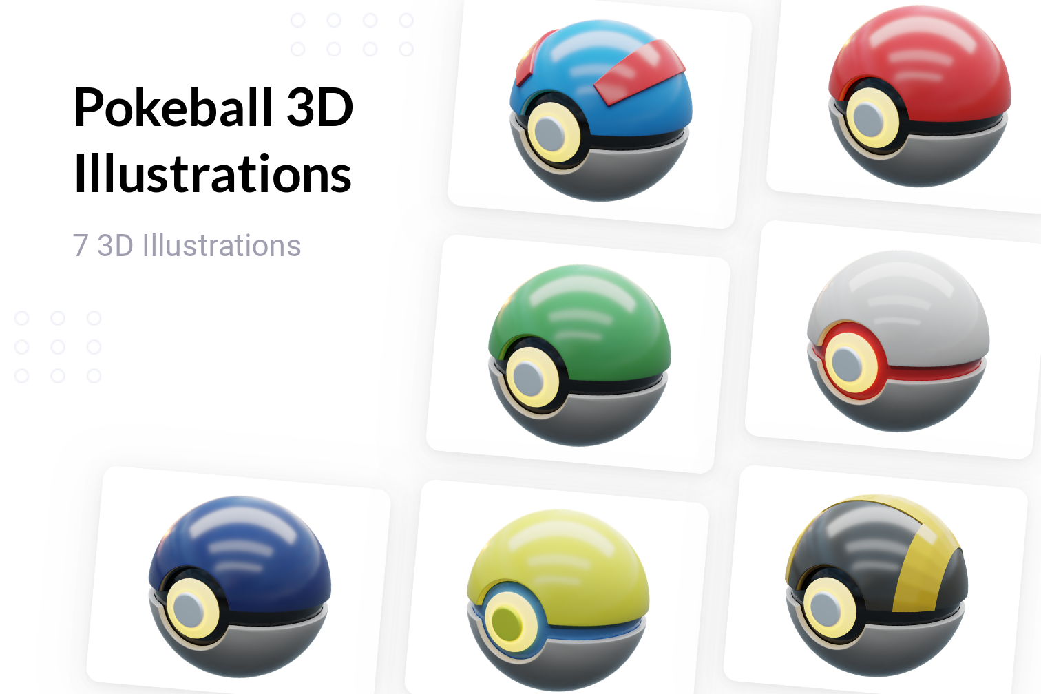22 3D Poke Ball Illustrations - Free in PNG, BLEND, GLTF - IconScout