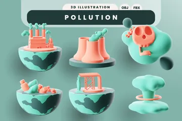 Pollution 3D Icon Pack