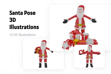 Pose sacrée Pack 3D Illustration