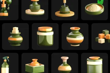 Pottery 3D Icon Pack