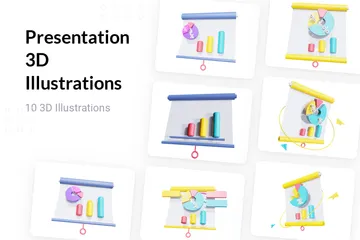 Präsentation 3D Illustration Pack