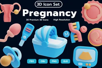 Pregnancy 3D Icon Pack