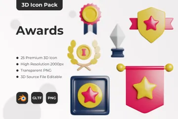 Prêmios Pacote de Icon 3D