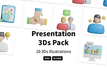 Presentation 3D Icon Pack