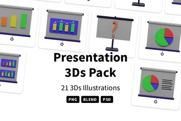 Presentation 3D Icon Pack