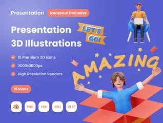 Presentation 3D Illustration Pack