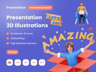 Presentation 3D Illustration Pack