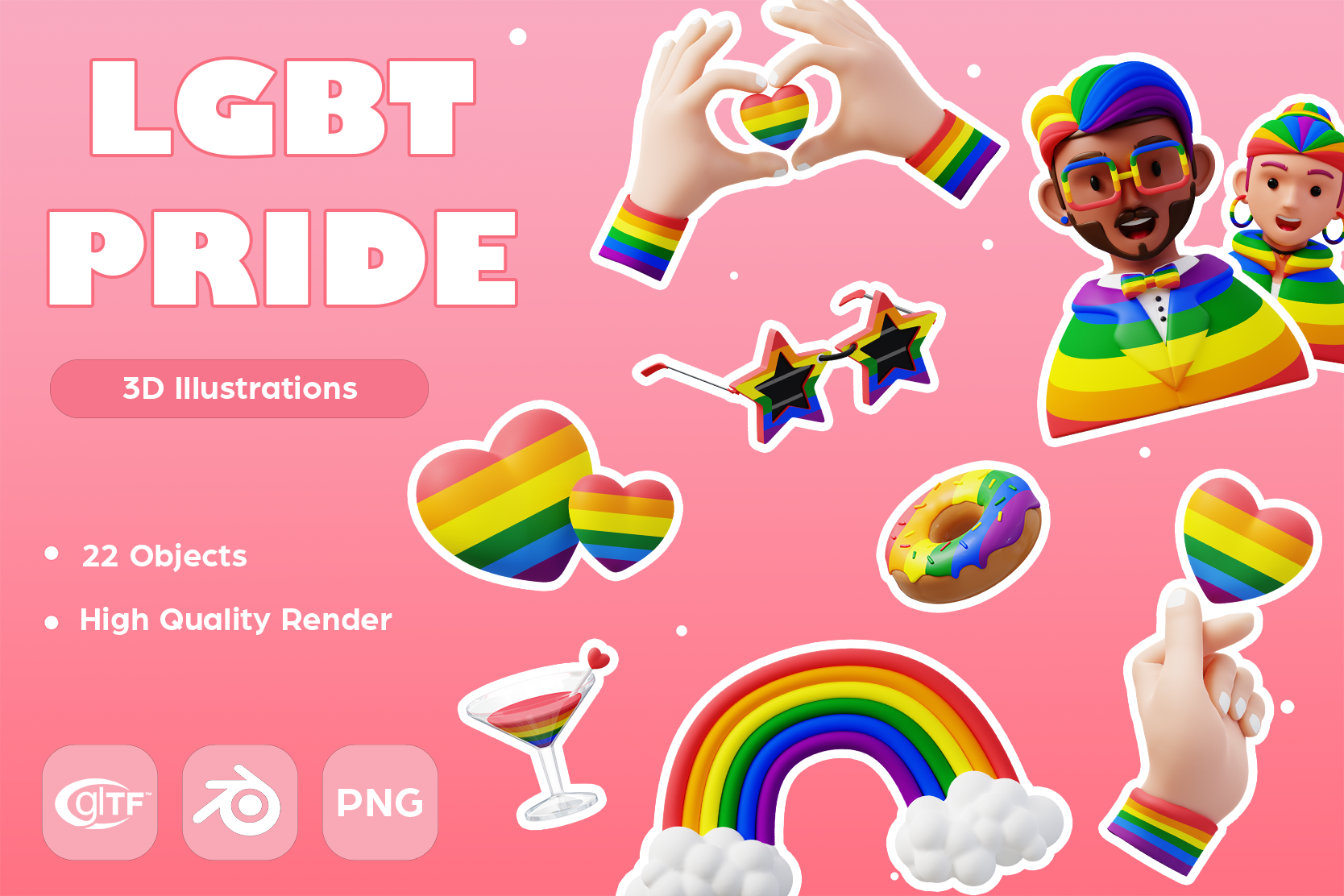 Cheap Custom Rainbow For Pride Month Love Is Love LGBT 3D