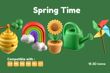 Printemps Pack 3D Icon