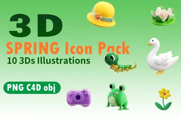 Printemps Pack 3D Icon