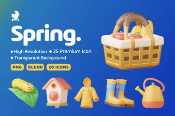 Printemps 3D Icon Pack