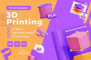 Printing 3D Icon Pack