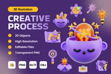 Processus créatif Pack 3D Icon