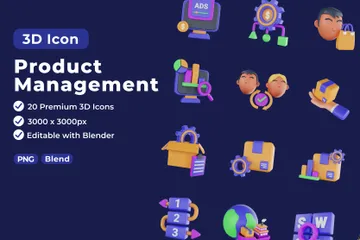 Product Management 3D Icon Pack