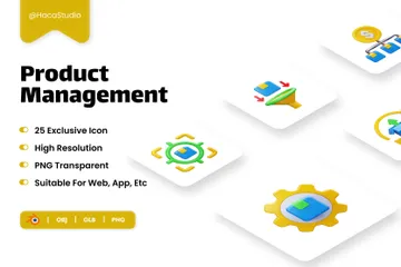 Product Management 3D Icon Pack