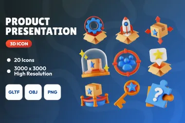 Product Presentation 3D Icon Pack