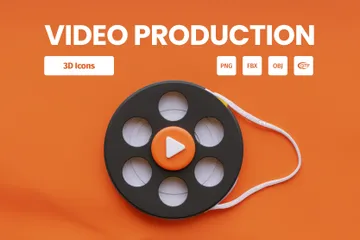 Production vidéo Pack 3D Icon