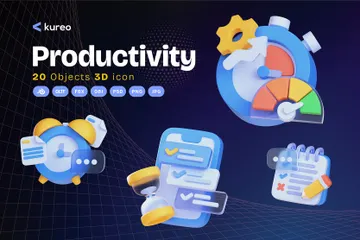 Productivity 3D Icon Pack