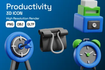 Productivity 3D Icon Pack