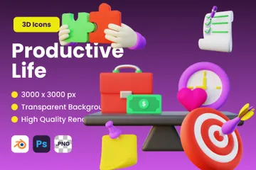 Productivity 3D Icon Pack
