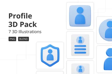 Profile 3D Icon Pack