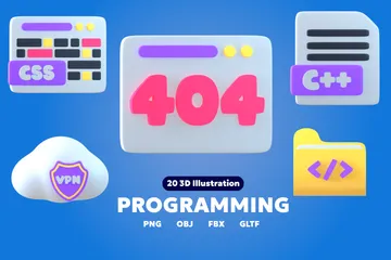 Programming 3D Icon Pack