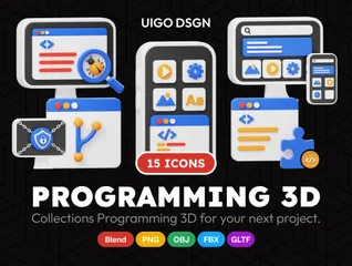 Programação Pacote de Icon 3D
