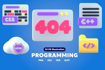 Programação Pacote de Icon 3D