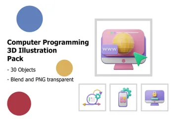 Programação de Computador Pacote de Illustration 3D