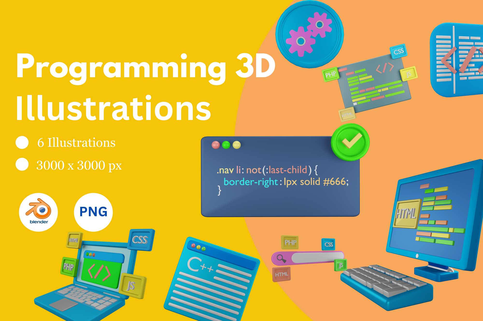 Programming 3D Icon Pack - 8 Free Download Design & Development 3D ...