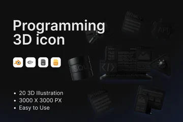 Programming 3D Icon Pack