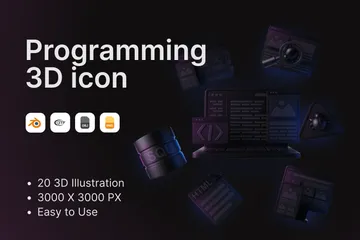 Programming 3D Icon Pack