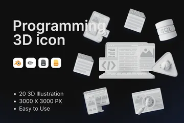 Programming 3D Icon Pack