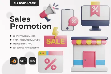 Promotion de ventes Pack 3D Icon